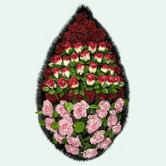 Венок из искусственных цветов